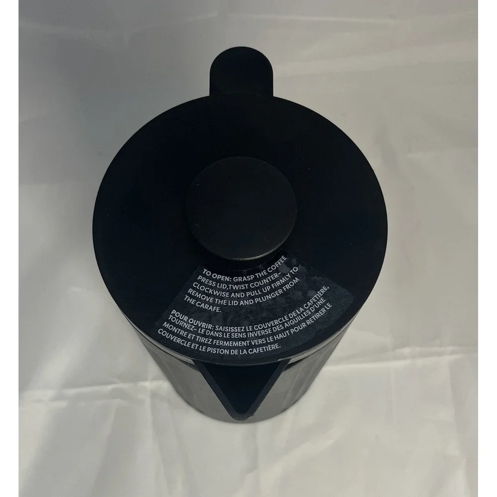 Starbucks Matte Black French Press Coffee Press, 8 Cup Capacity (34oz)